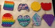 Fidget Pop It Simple Dimple Stress Relieving Sensory Toys Lot of 8