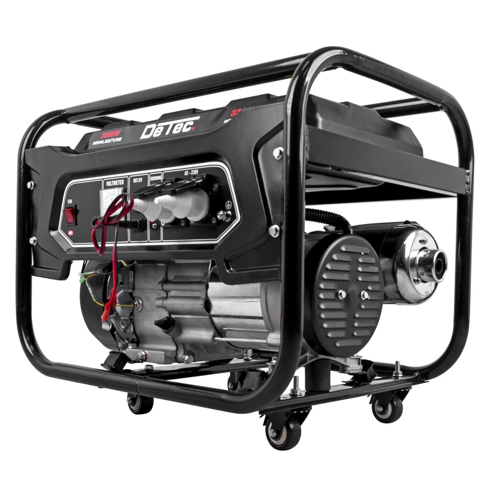Stromerzeuger Benzin Generator Notstromaggregat Stromaggregat 230V | 3 kW DeTec. - Bild 2 von 4
