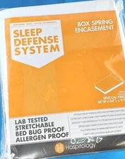 Hospitology SLEEP DEFENSE SYSTEM Box Spring Encasement SPLIT CAL KING
