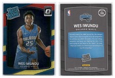 2017-18 Donruss Optic Red/Yellow RC #168 Wes Iwundu - Orlando Magic