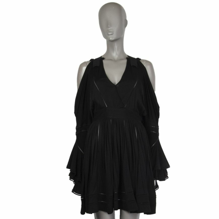 オールインワン・サロペット Givenchy Sculpted Black Mini Dress With Short Sleeves Givenchy Sculpted Black Dress With Short Sleeves | THE LIST