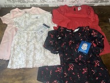 NWT LOT OF 4 Gerber One Piece Outfits Dress Size 6-9M - see pics