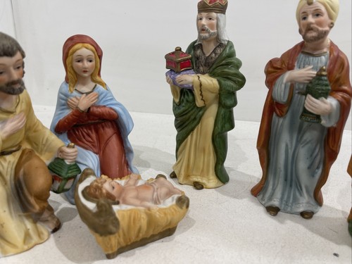 HOMCO (Taiwan) No. 5216 Nativity Set 8 Pieces Excellent - Picture 5 of 6