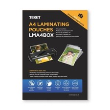 Texet  / KODAK A4 Laminating Pouches GLOSS, COLOURED, WINDOW STICK, RETRIEVABLE