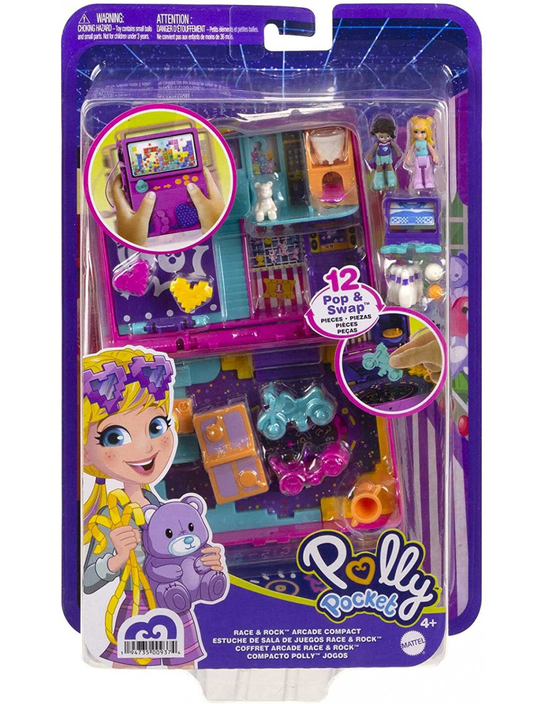 Polly Pocket HCG15 Race & Rock Arcade Cofanetto Playset in offerta