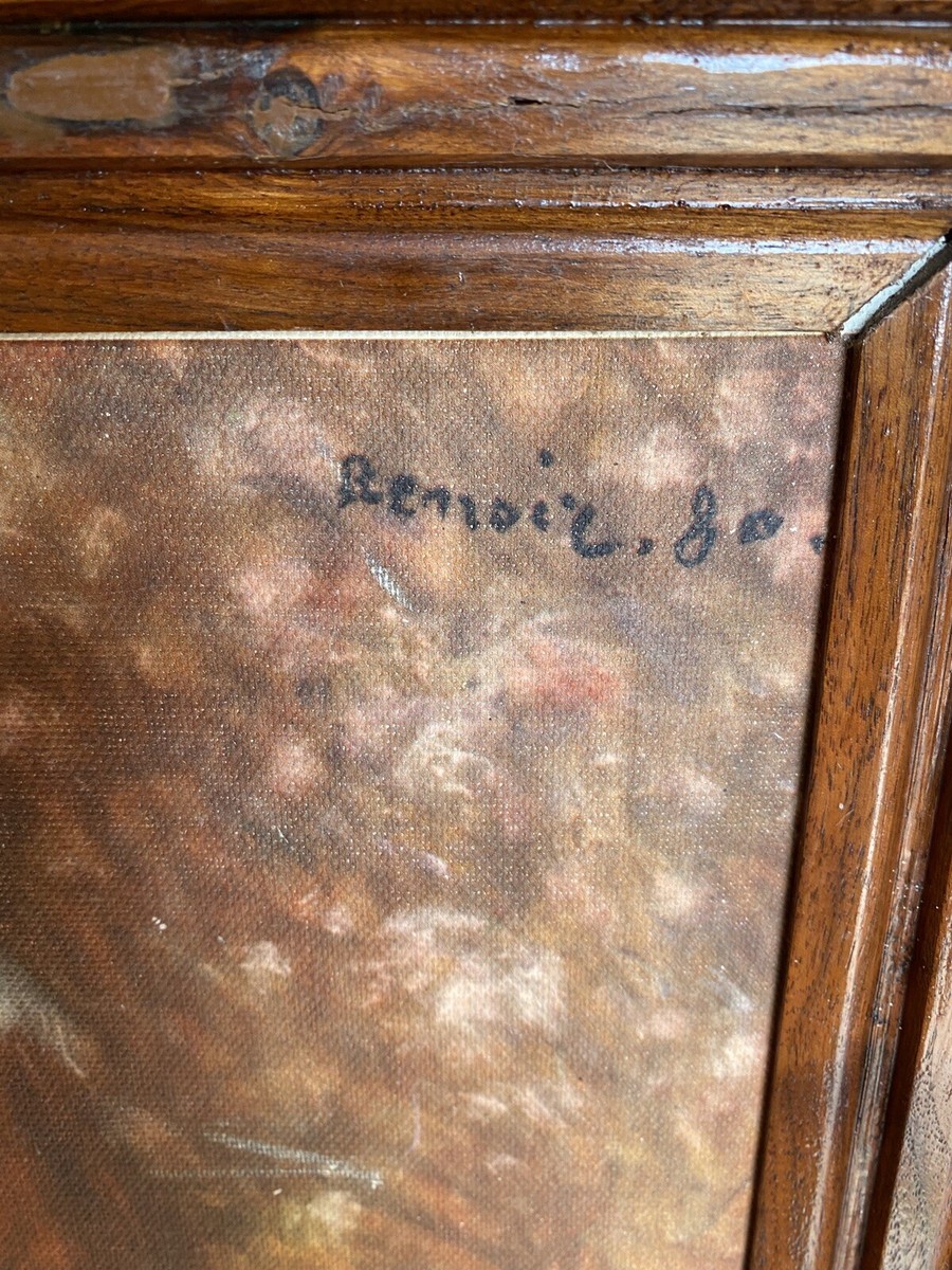 BONNIU Federa Copricuscino con Cerniera 50X50 cm Protezione Cuscino Velluto Decorativo Ritratto Ragazza Vintage Art Deco - Renoir - Donna Accouded RE149