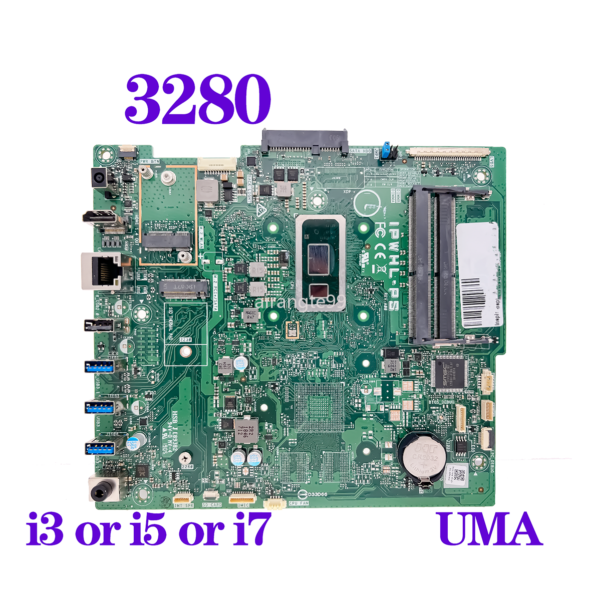 For Dell Inspiron 3280 IPWHL-PS AIO Desktop Laptop Motherboard i3