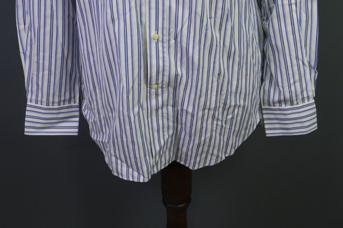 Etro Milano White 100% Cotton Striped Long Sleeve Button Down Shirt Size 41 - Picture 3 of 18