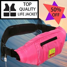 50 OFF Premium Manual-24 Inflatable Belt Pouch Pack Life Jacket Survival PFD NEW