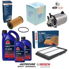 FOR RENAULT KADJAR 1.6 MK1 2015-19 BOSCH & BLUEPRINT FILTER SERVICE KIT & 7L OIL