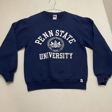 Vintage 90s Penn State University Crewneck Sweatshirt by Russell Made in USA S