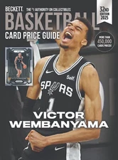 New 2025 Beckett BASKETBALL Annual Price Guide 32nd Edition w/ VICTOR WEMBANYAMA