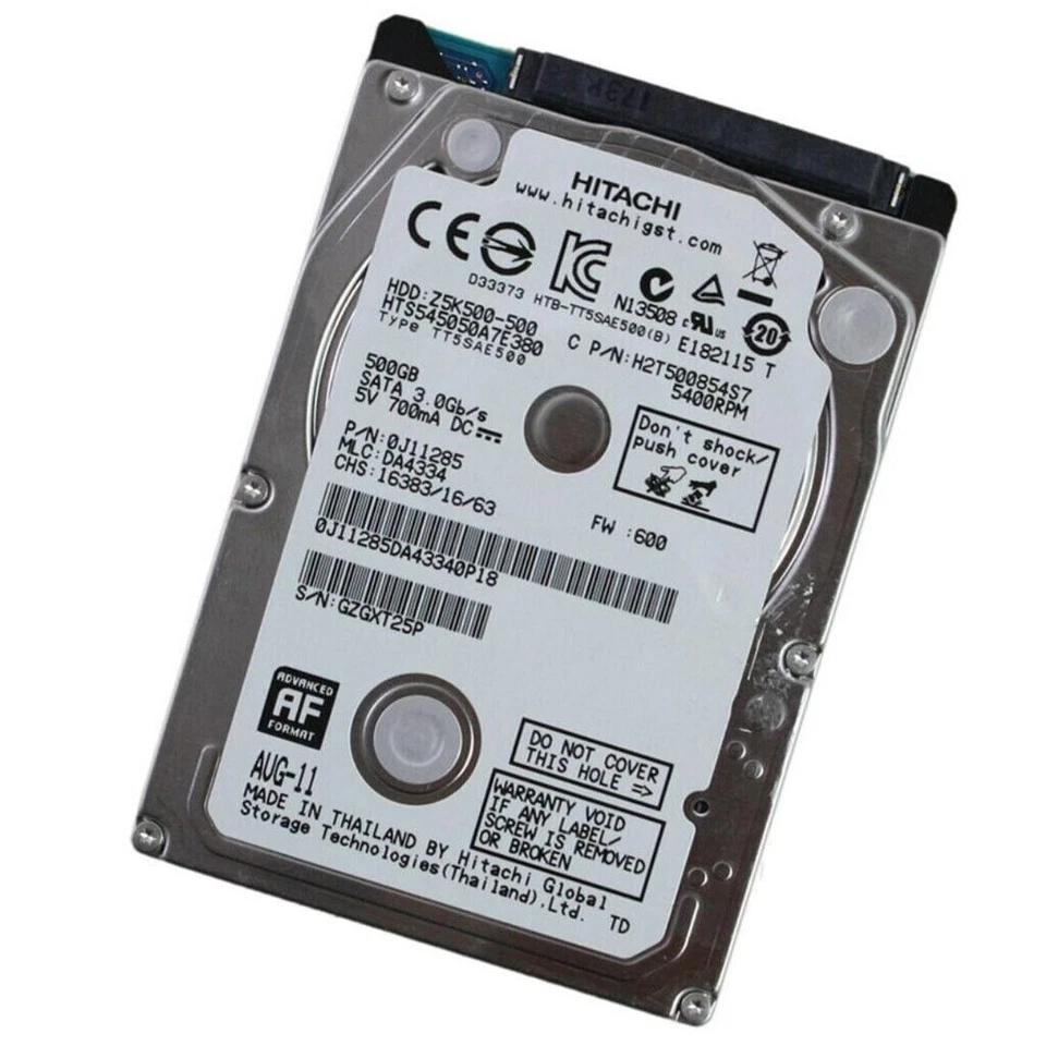 HTS545050A7E362 HGST 500GB 5400RPM 3Gbps 2.5" SATA Laptop HDD Hard Drive Zero HR - Image 2 of 2