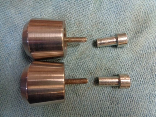 05 Triumph Rocket 3 III Handlebar Bar End Weights Pair - Picture 7 of 7
