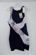 The Luxe Urbanite Womens BRAND NEW Bodycon Midi Dress Size L Blue Floral £145