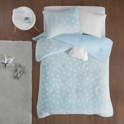 Mi Zone Kids Quinny Glow In The Dark Plush Comforter Set - 第 4/16 張圖片