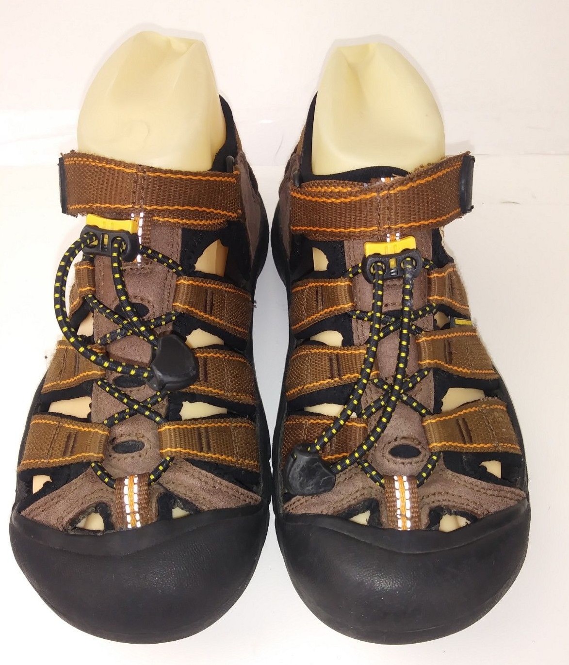 Scarpe da ginnastica Keen donna US 4 marrone pelle tessuto cinturino impermeabile 2771