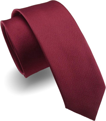 Corbata fina de color liso de 6 cm para hombre