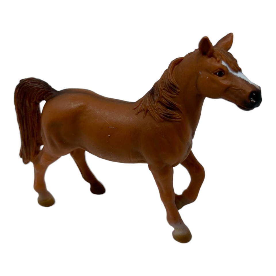 Schleich 2001 Chestnut Mare Walking Brown Horse Figure Germany Play