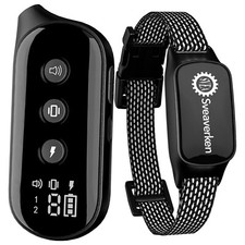 Dog Shock Collar, Waterproof Dog Training Collar with Remote Rechargeable Ele...