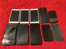  Used Lot of 10 Cell Phones UNTESTED  PARTS ONLY 