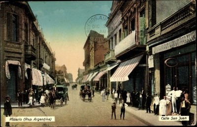 Ak Rosario Argentinien, Calle San Juan - 10597743