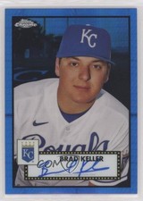 2021 Chrome Platinum Anniversary Blue Prism Refractor 41/99 Brad Keller Auto 0c6