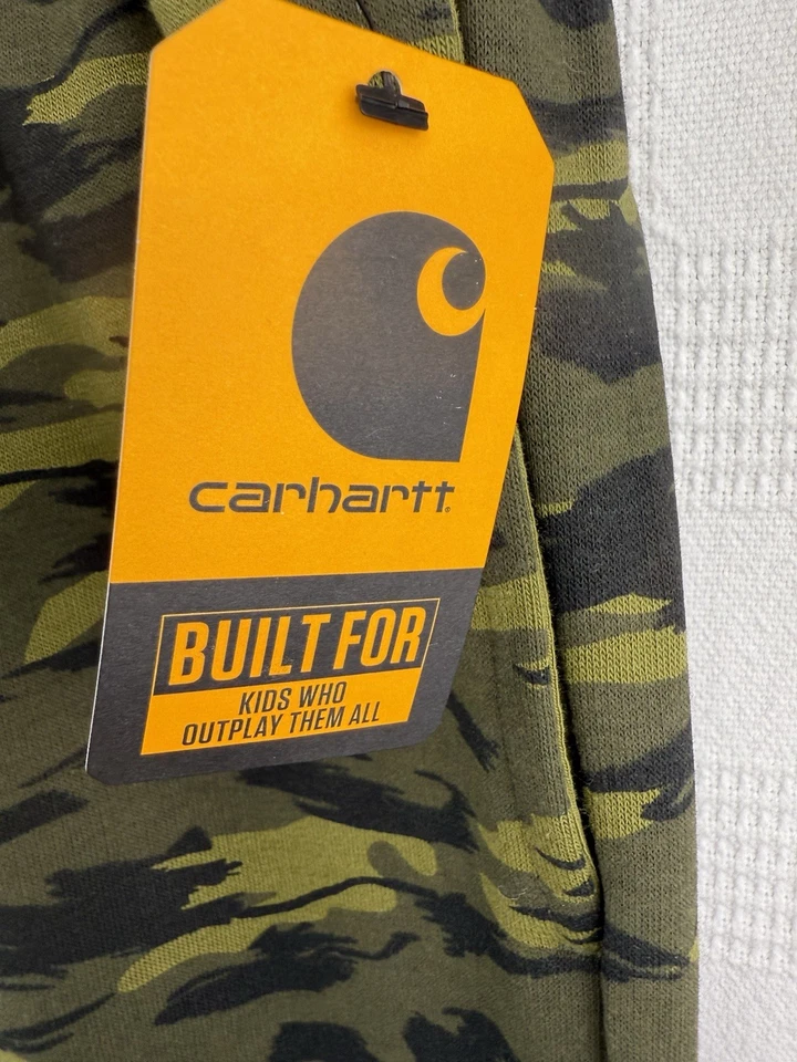 Флисовые камуфляжные тренировочные штаны CARHARTT размер L (14–16) для мальчиков с логотипом для бега - Изображение 3 из 4