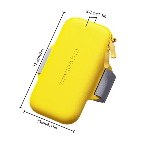 Large Capacity Mobile Phone Armband Double Zipper Cell Phone Holder Sport - Photo 2 sur 13
