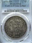 1878 8TF VAM-14-15 $1 Morgan Silver Dollar VF30 Pcgs 32834190