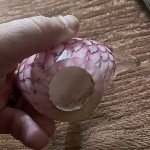 Glass Pink Flamingo Figurine Paperweight Handblown Glass Vintage Gift - Picture 3 of 5