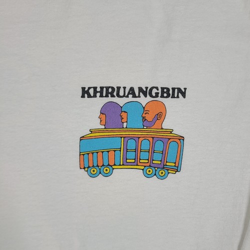 Khruangbin Outside Lands Kate Dehler Art T-Shirt Grey Men's M Rare Long Sleeve - Picture 2 of 9