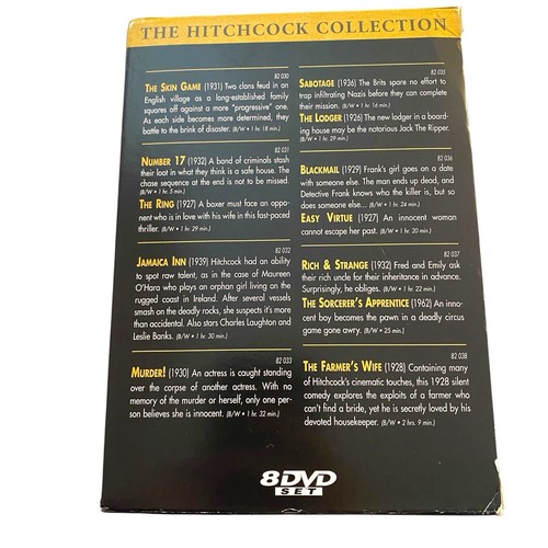 NEW Alfred Hitchcock: The Early Years 8-DVD Set Each Movie Case Sealed - Bild 4 von 5