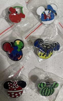 Disney Mickey Mouse HEAD Only Pins lot of 6