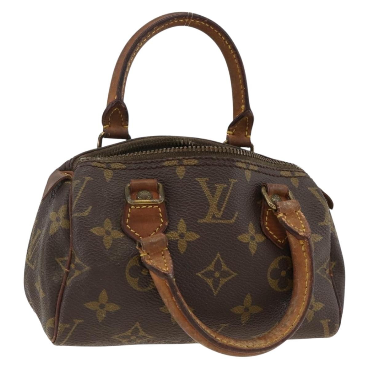 LOUIS VUITTON Monogram Mini Speedy Hand Bag M41534 LV Auth YKZ269