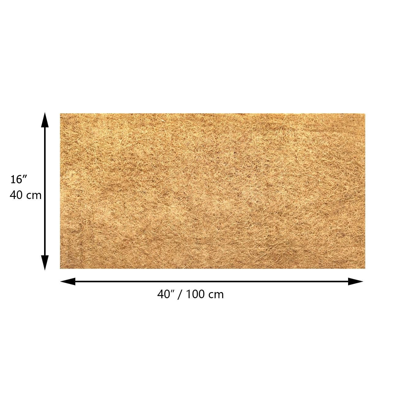 SUNYAY 16x40 inch Natural Coconut Coir Liner Sheets Coco Fiber Roll Coco Mat ...