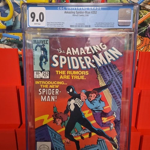 Marvel Comics The Amazing Spider-Man #252 CGC 9.0 1984 First Black Costume