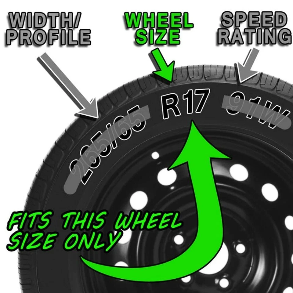 Set of 4 Gloss Black 17" Impostor Wheel Skins for 15-19 Ford Mustang Rim Covers Foto 3 de 4