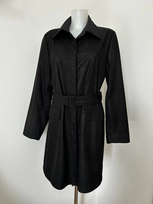 Mexx Jacke Mantel Gr. 40. schwarz Taschen Gürtel Knopf wie neu