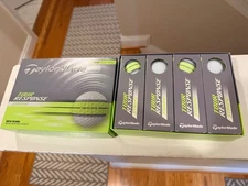TaylorMade Tour Response Stripe Golf Balls - High Vis Neon Stripe
