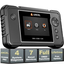 ANCEL FX2000 PRO Car Diagnostic Scan Tool 4 System OBD2 Scanner Engine ABS SRS