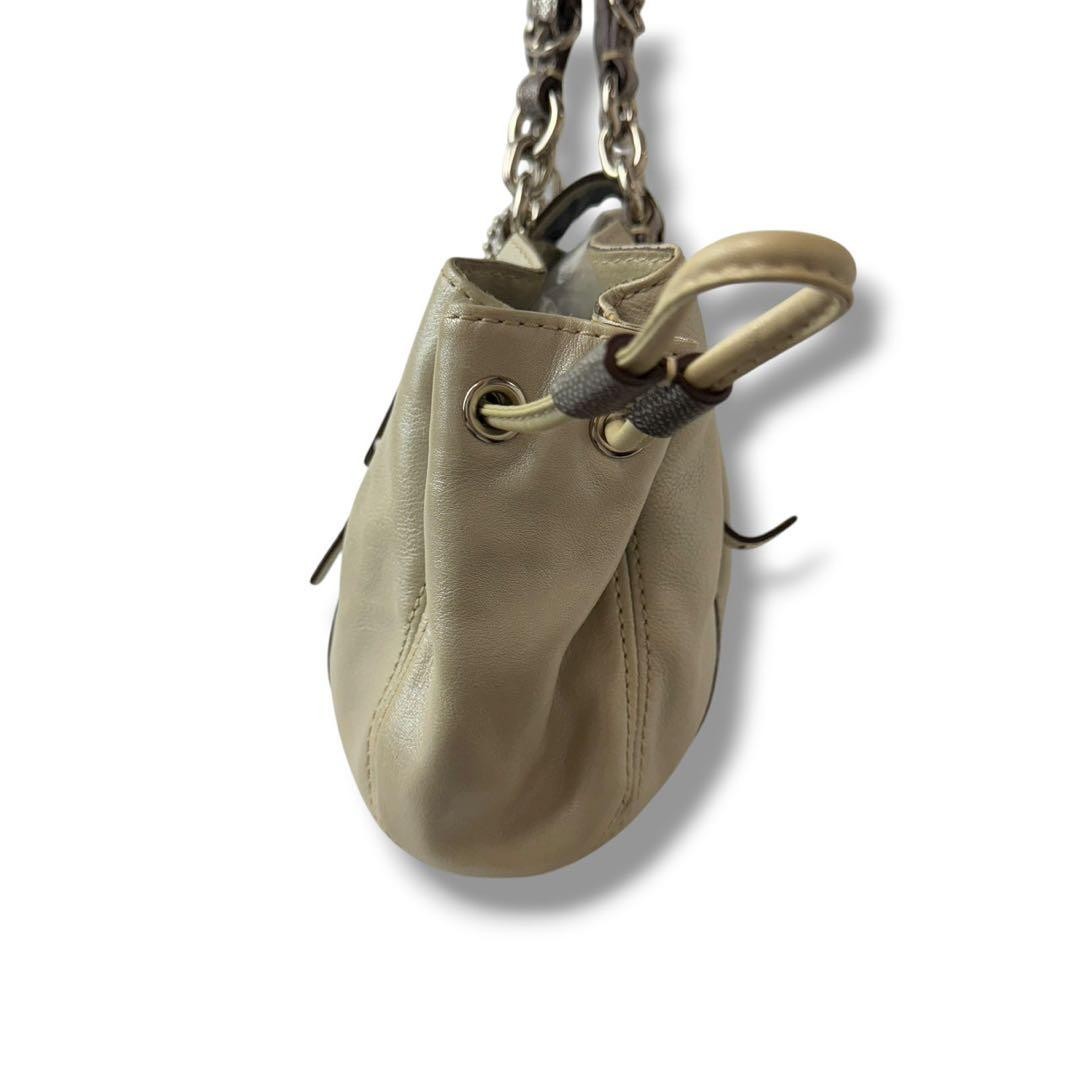 COACH legacy metallic turn lock handbag Silver Japan A-251215-15 thumbnail 21