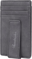 Travelambo Money Clip for Men Magnetic Front Pocket Wallet Slim Wallet Minimalis