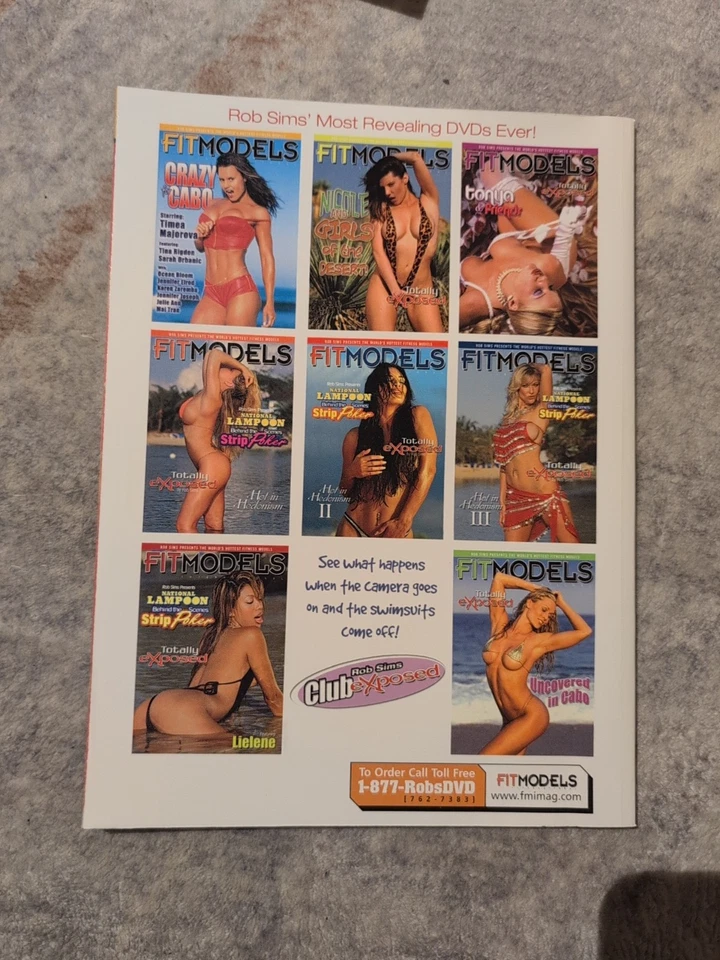 FIT MODELS rob sims STRIP POKER GIRLS michelle woods ISSUE 2 marlene + POSTER - Image 2 of 2