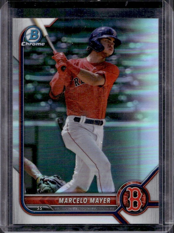 2022 Bowman Chrome Marcelo Mayer Prospects Refractor #/499 Red Sox