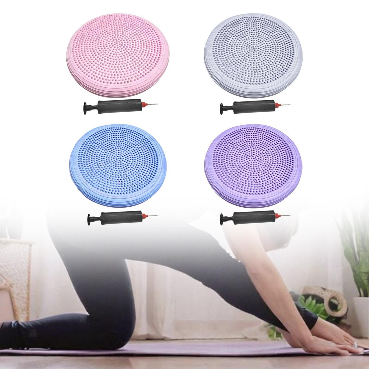 Balance Mat Yoga Mat Wobble Cushion Wiggle Seat Balance Disc Flat