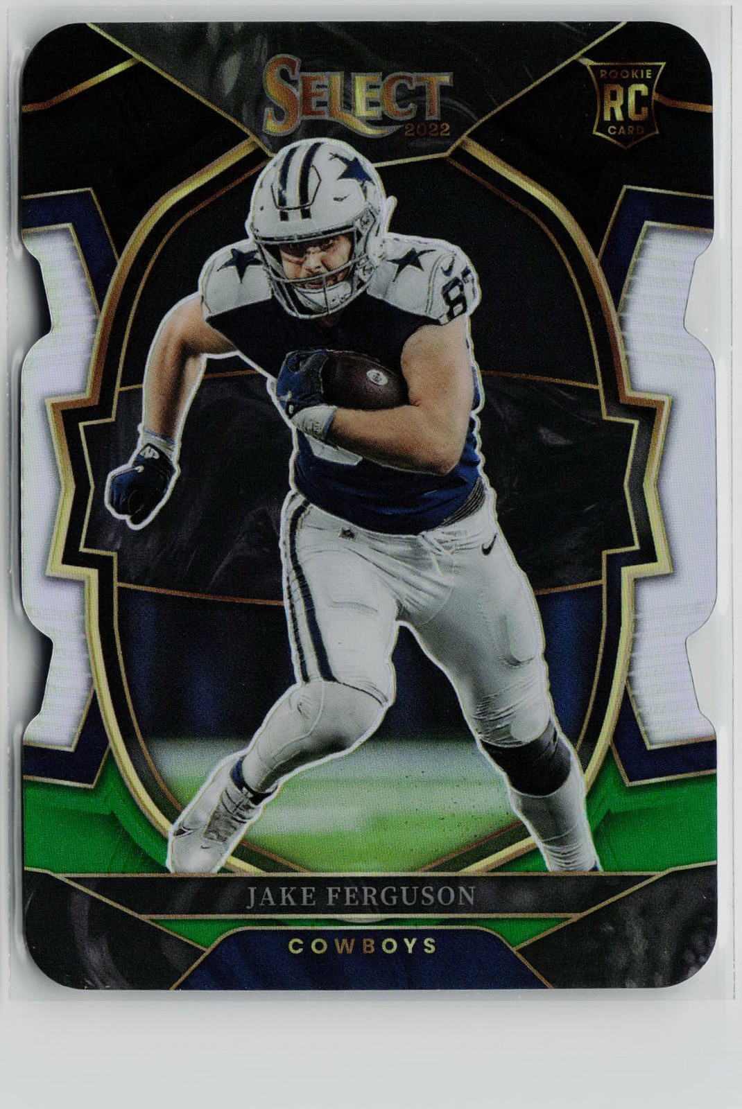 Jake Ferguson Rookie - 2022 Select Silver Prizm Die Cut #87 Dallas Cowboys