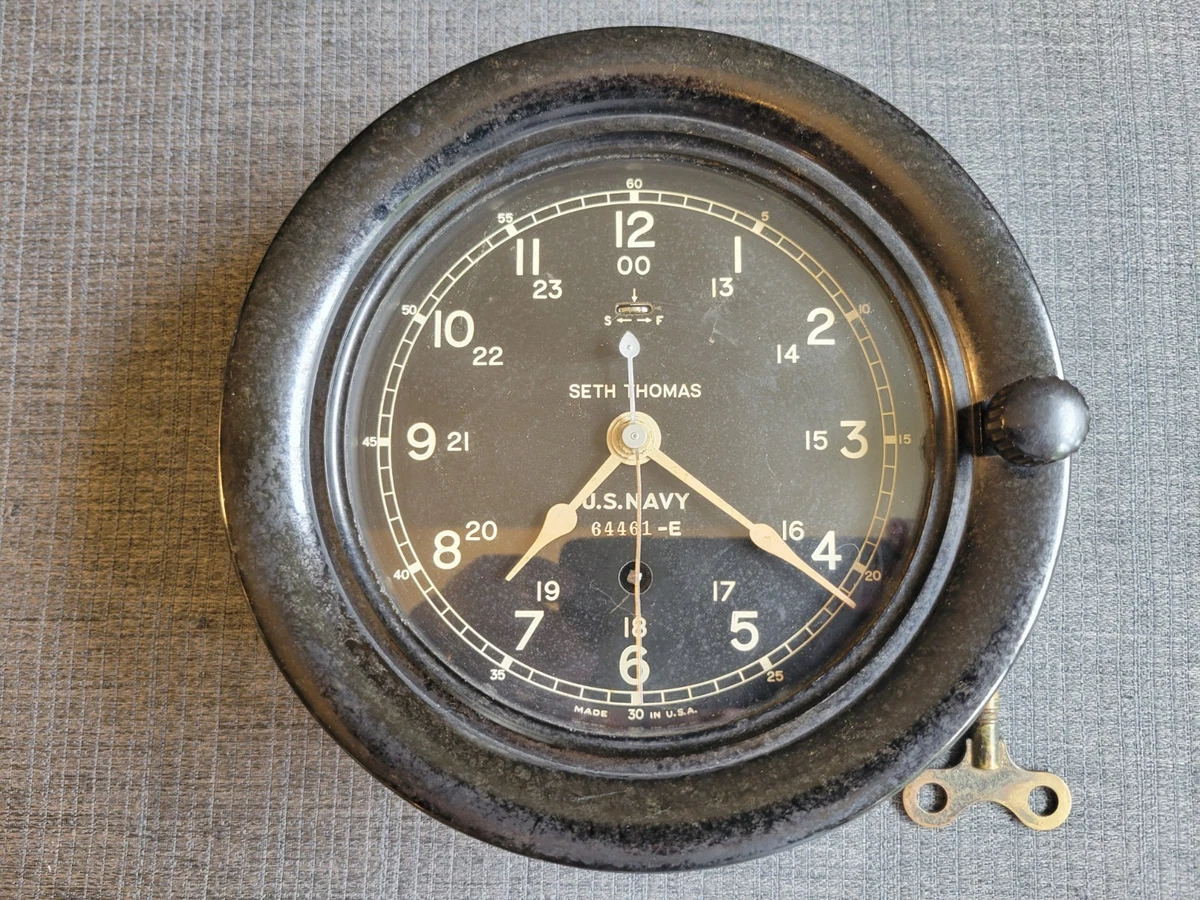 WWII US Navy Deck Clock Antique Maritime Clocks for sale | eBay
