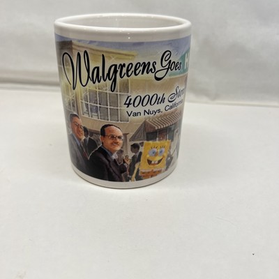 Walgreens Goes Hollywood Coffe Mug - In honor of 4000th Store - 2003 Van Nuys CA