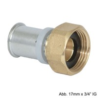 "Roth Ris Anschlussverschraubung 40 Mm X 1 1/2\" Ig, Messing"